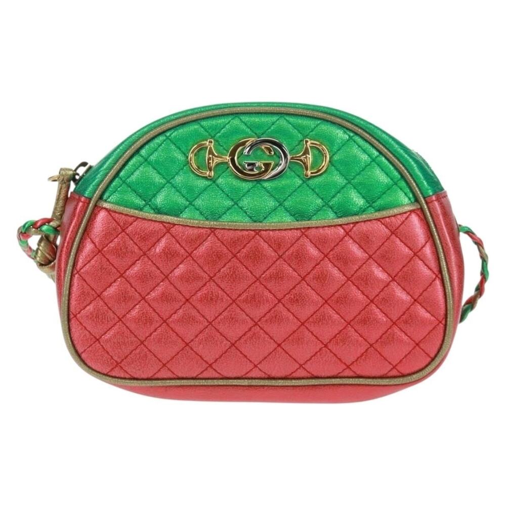 Gucci Leather Zumi Shoulder Bag Multicolor